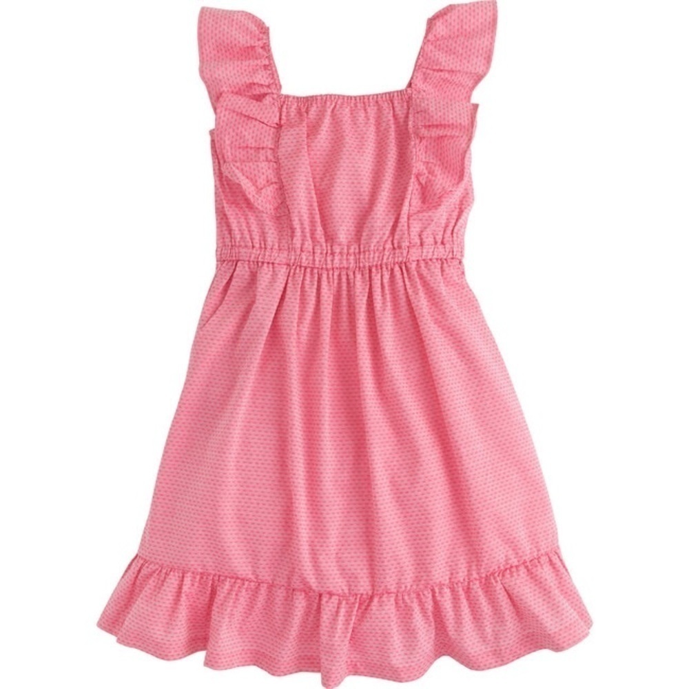 BISBY Brighton Dress, Hot Pink Polka dot peasant dress  size 14 P6